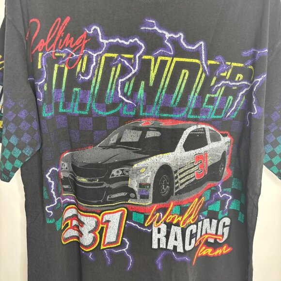 Alpha Collective Men’s Prism Racing Black T Shirt NASCAR Theme Size L New - Picture 2 of 10